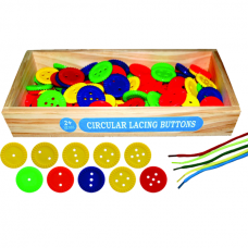 Circular Lacing Buttons (100 Pcs)